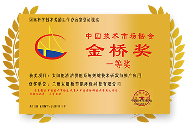 中國技術(shù)市場協(xié)會金橋獎一等獎